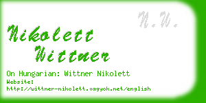 nikolett wittner business card